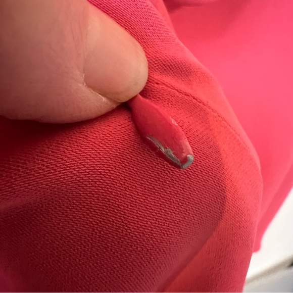 White House Black Market Flutter Sleeve Peach Colored Shift Dress Size 0 - Picture 11 of 11